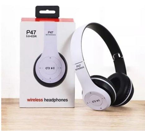 Audifonos Inalambricos Diadema Wireless P47 Radio Mp3.